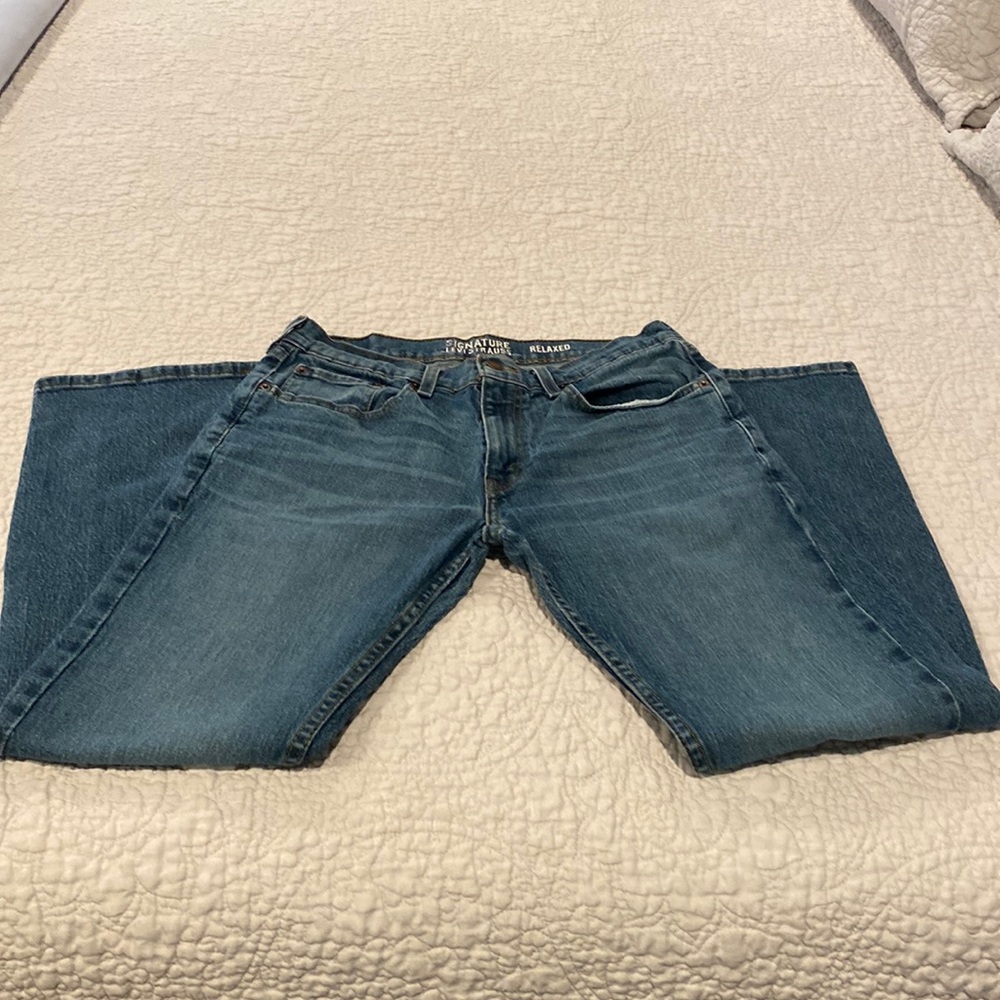 Levi Mens Signature Relaxed Jeans 32/30